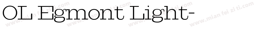 OL Egmont Light字体转换